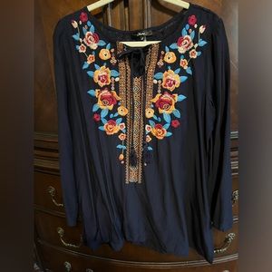 Andree Embroidered Top
